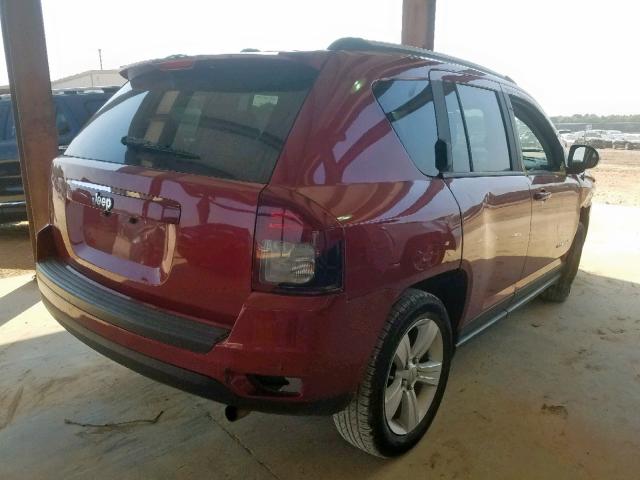 1C4NJCBA7HD148175 - 2017 JEEP COMPASS SP RED photo 4