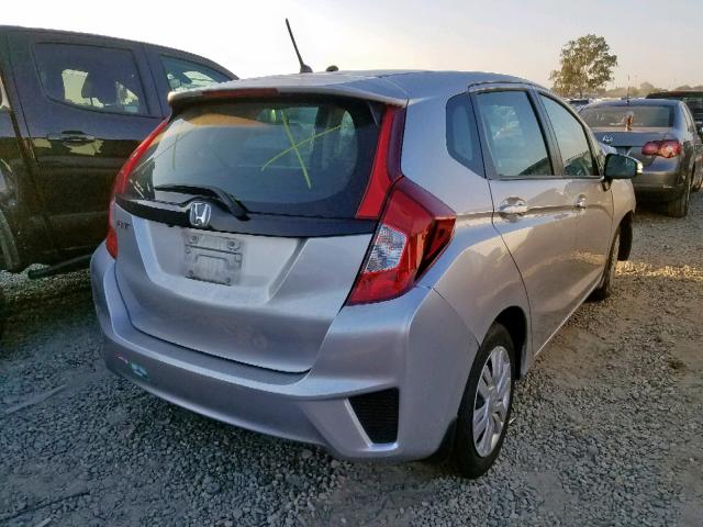 3HGGK5H54FM724853 - 2015 HONDA FIT LX SILVER photo 4