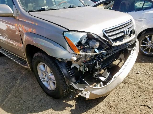 JTJBT20X350083100 - 2005 LEXUS GX 470 GOLD photo 9