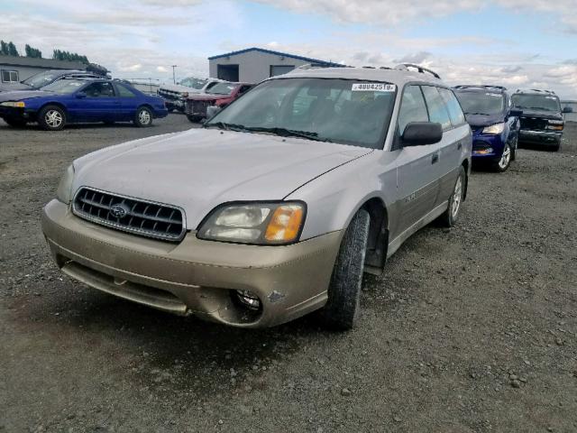 4S3BH675547600273 - 2004 SUBARU LEGACY OUT TWO TONE photo 2