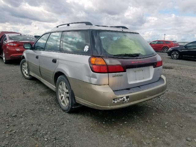 4S3BH675547600273 - 2004 SUBARU LEGACY OUT TWO TONE photo 3