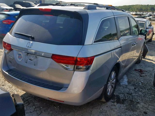 5FNRL5H65EB069795 - 2014 HONDA ODYSSEY EX SILVER photo 4