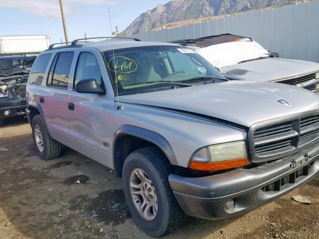 1B4HR38N12F160864 - 2002 DODGE DURANGO SP SILVER photo 1