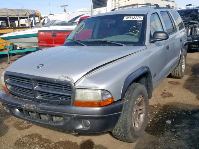 1B4HR38N12F160864 - 2002 DODGE DURANGO SP SILVER photo 2