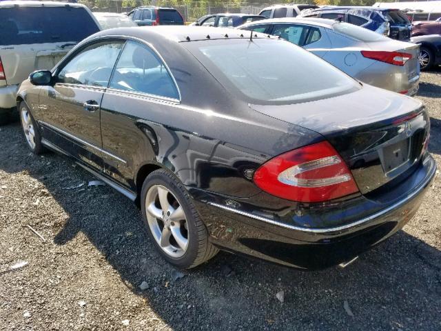 WDBTJ75J73F061639 - 2003 MERCEDES-BENZ CLK 500 BLACK photo 3