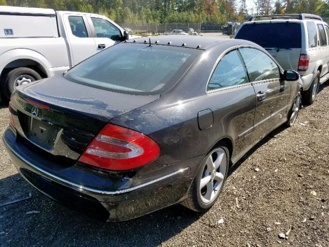 WDBTJ75J73F061639 - 2003 MERCEDES-BENZ CLK 500 BLACK photo 4