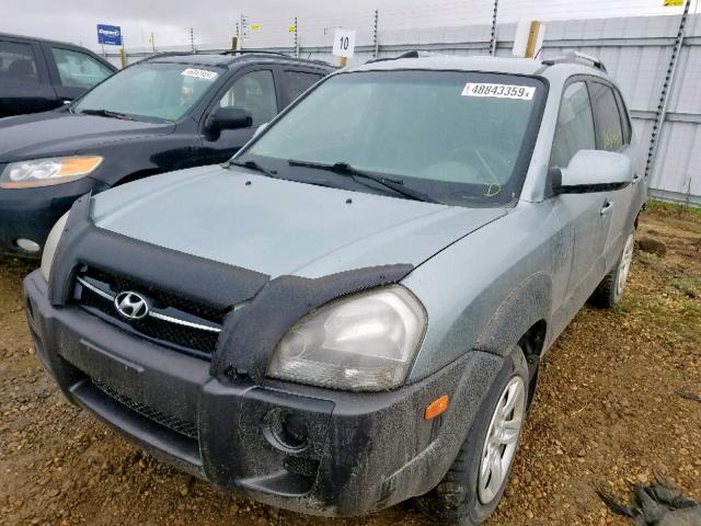 KM8JM12D16U342827 - 2006 HYUNDAI TUCSON GL BLUE photo 2