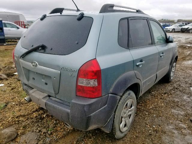 KM8JM12D16U342827 - 2006 HYUNDAI TUCSON GL BLUE photo 4