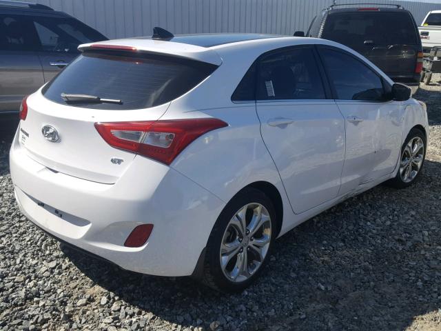 KMHD35LH6EU170687 - 2014 HYUNDAI ELANTRA GT WHITE photo 4