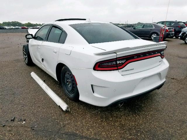 2C3CDXEJ7GH100182 - 2016 DODGE CHARGER SR WHITE photo 3