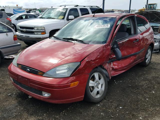 3FAFP31Z73R183332 - 2003 FORD FOCUS ZX3 RED photo 2