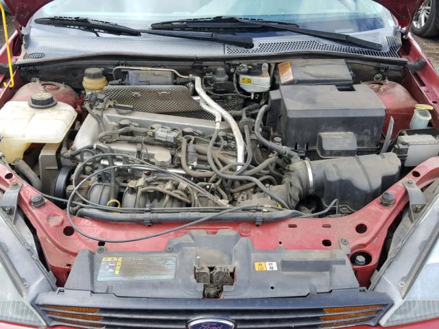 3FAFP31Z73R183332 - 2003 FORD FOCUS ZX3 RED photo 7