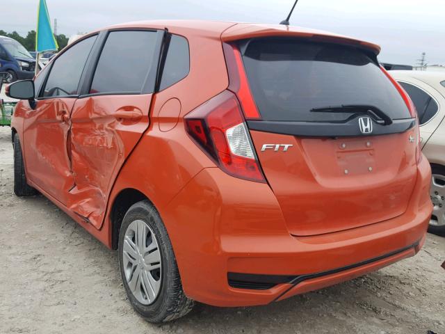 3HGGK5H47JM714429 - 2018 HONDA FIT LX ORANGE photo 3