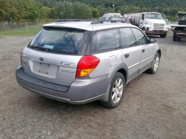 4S4BP61C477342662 - 2007 SUBARU LEGACY OUT SILVER photo 4