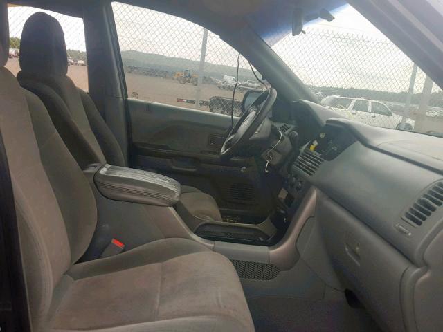 2HKYF18155H542080 - 2005 HONDA PILOT LX BLUE photo 5