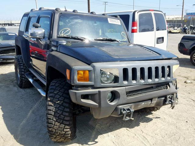 5GTDN13E078136066 - 2007 HUMMER H3 BLACK photo 1