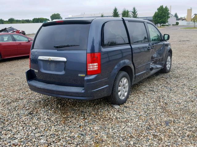 2A8HR44H18R694501 - 2008 CHRYSLER TOWN & COU BLUE photo 4