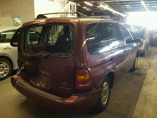 2FMZA5141WBC99486 - 1998 FORD WINDSTAR W MAROON photo 4