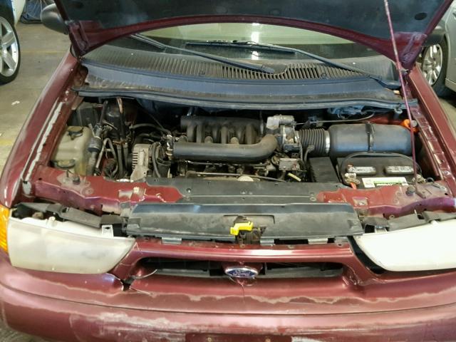 2FMZA5141WBC99486 - 1998 FORD WINDSTAR W MAROON photo 7