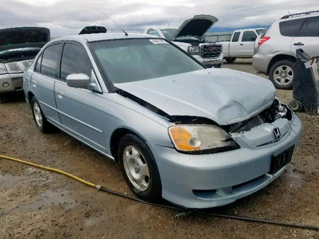 JHMES96653S005444 - 2003 HONDA CIVIC HYBR BLUE photo 1