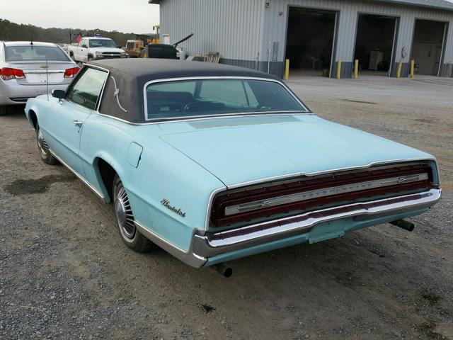 7Y82Z103346 - 1967 FORD T BIRD BLUE photo 3