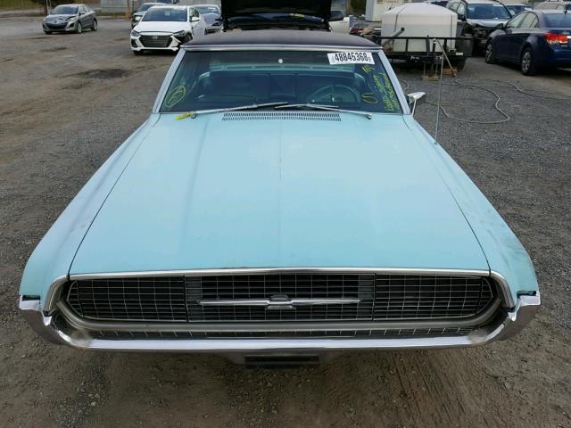 7Y82Z103346 - 1967 FORD T BIRD BLUE photo 9