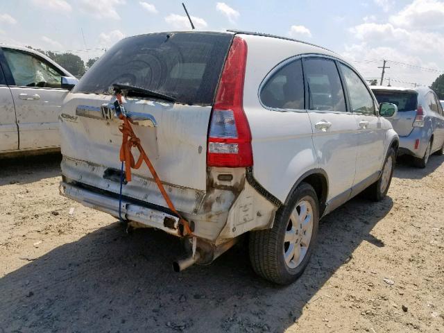 JHLRE48748C041665 - 2008 HONDA CR-V EXL WHITE photo 4