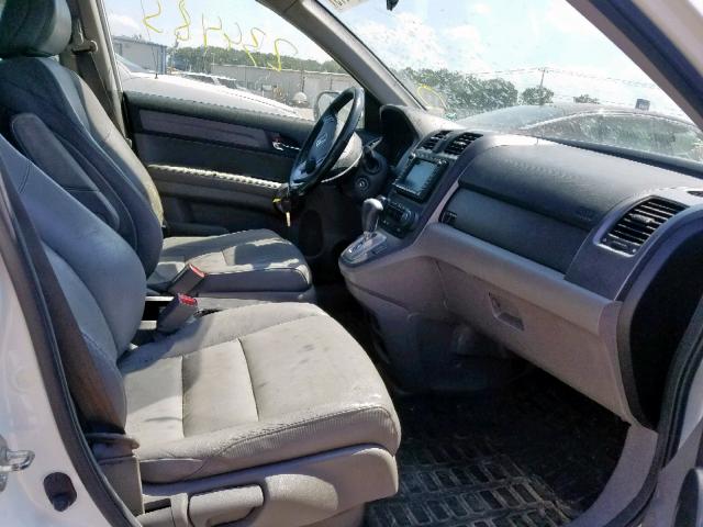 JHLRE48748C041665 - 2008 HONDA CR-V EXL WHITE photo 5