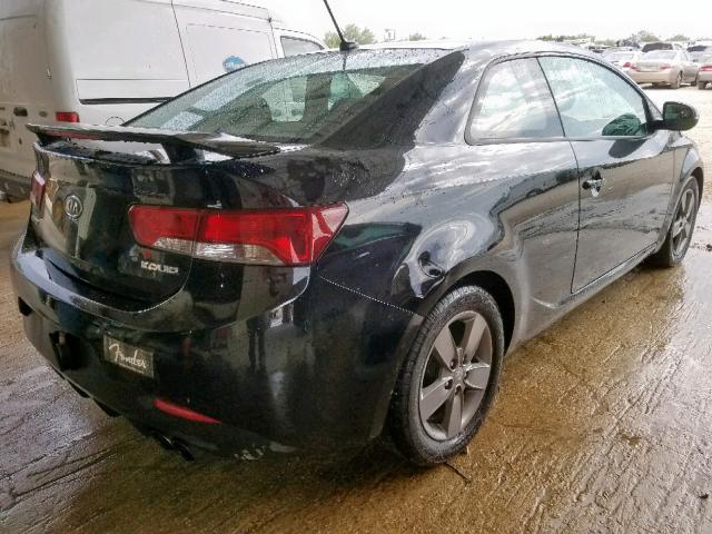 KNAFU6A2XC5594716 - 2012 KIA FORTE EX BLACK photo 4