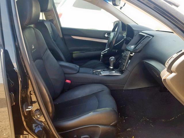 JN1CV6AP6DM302312 - 2013 INFINITI G37 BASE BLACK photo 5