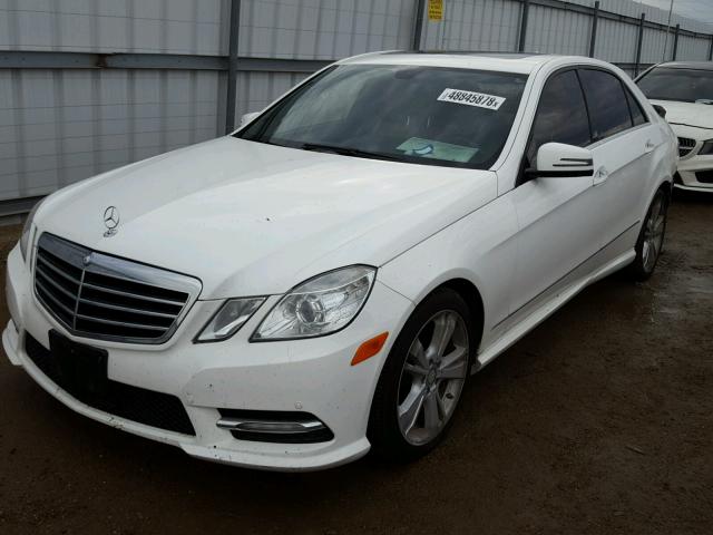 WDDHF5KB5DA694476 - 2013 MERCEDES-BENZ E 350 WHITE photo 2