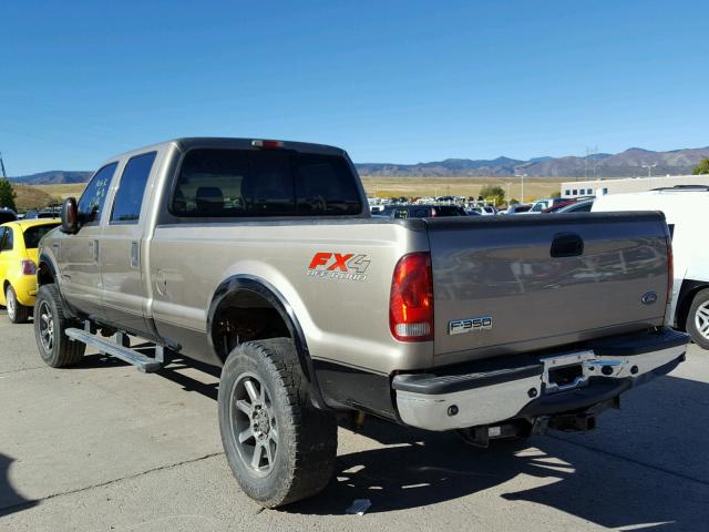 1FTWW31P05EB35592 - 2005 FORD F350 SRW S GOLD photo 3