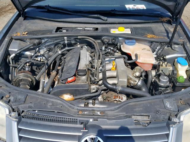 WVWVD63B62E394958 - 2002 VOLKSWAGEN PASSAT GLS GRAY photo 7