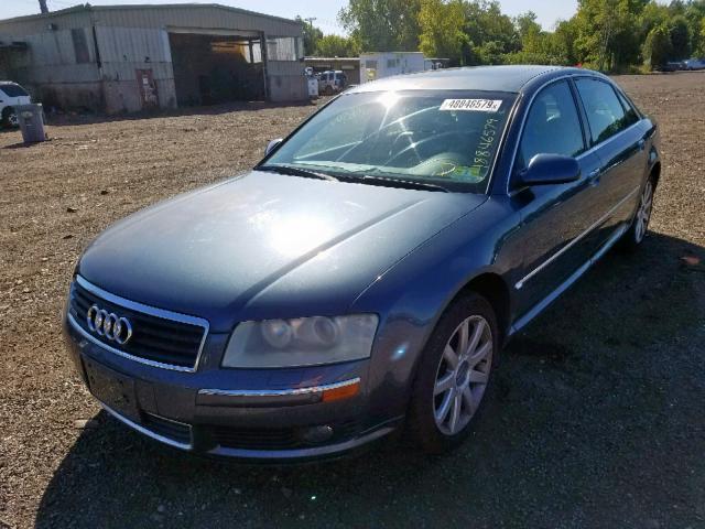 WAUML44E05N004093 - 2005 AUDI A8 L QUATT BLUE photo 2