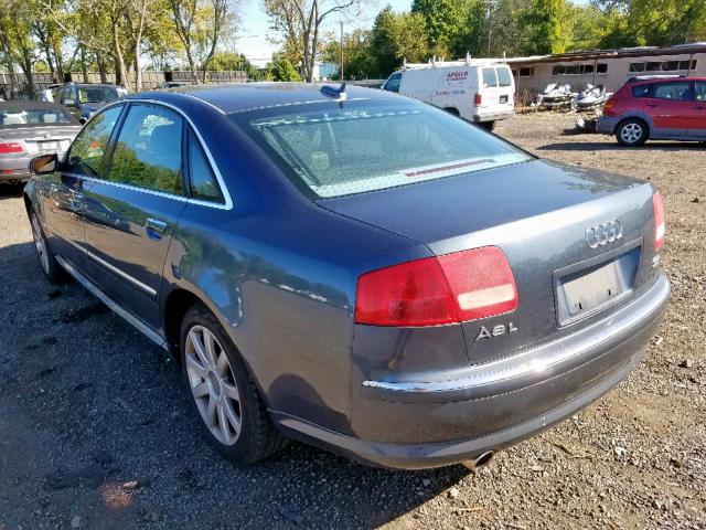 WAUML44E05N004093 - 2005 AUDI A8 L QUATT BLUE photo 3