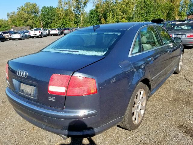 WAUML44E05N004093 - 2005 AUDI A8 L QUATT BLUE photo 4