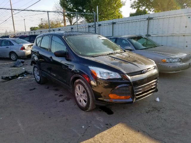 1FMCU0F79EUC83645 - 2014 FORD ESCAPE S BLACK photo 1