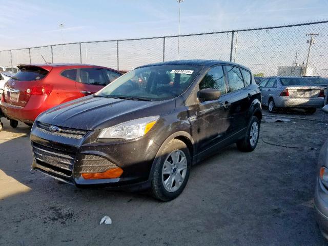 1FMCU0F79EUC83645 - 2014 FORD ESCAPE S BLACK photo 2