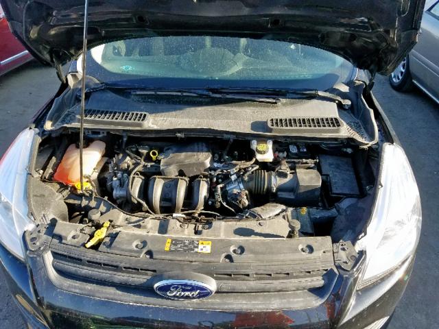 1FMCU0F79EUC83645 - 2014 FORD ESCAPE S BLACK photo 7