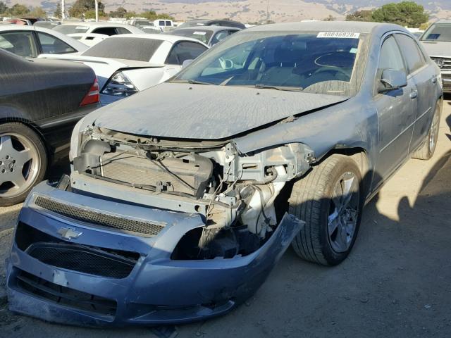 1G1ZH57B79F228939 - 2009 CHEVROLET MALIBU 1LT BLUE photo 2