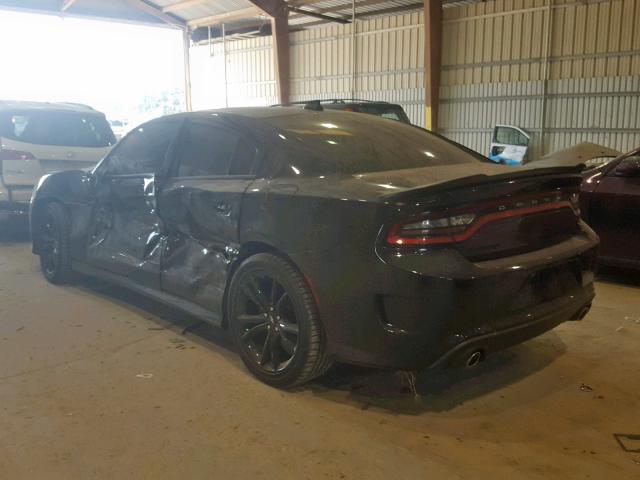 2C3CDXHG6JH210292 - 2018 DODGE CHARGER SX BLACK photo 3