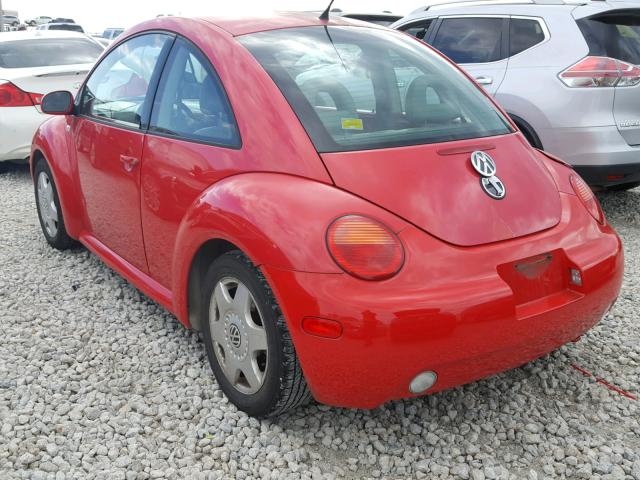 3VWCB21C41M448524 - 2001 VOLKSWAGEN NEW BEETLE RED photo 3