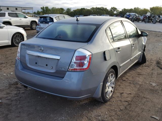 3N1AB6AP3AL646671 - 2010 NISSAN SENTRA 2.0 GRAY photo 4