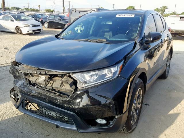 7FARW1H80HE034009 - 2017 HONDA CR-V EXL BLACK photo 2