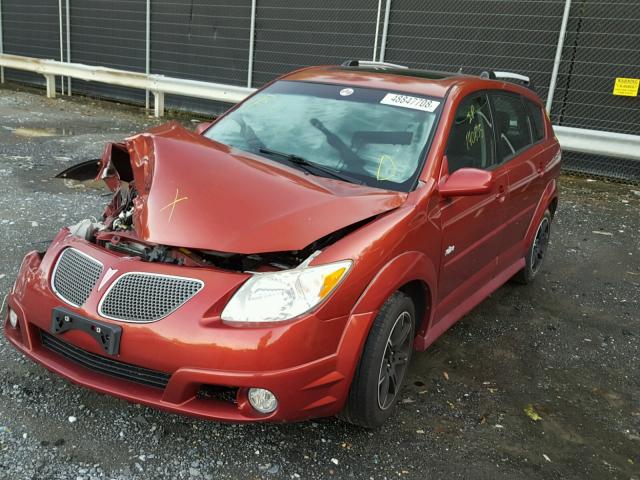 5Y2SL67837Z422882 - 2007 PONTIAC VIBE BURGUNDY photo 2