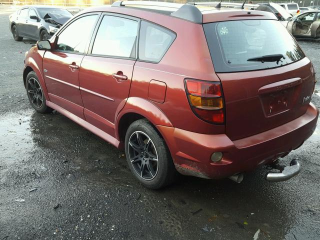 5Y2SL67837Z422882 - 2007 PONTIAC VIBE BURGUNDY photo 3