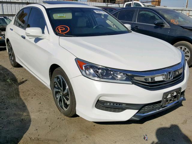 1HGCR2F81HA144207 - 2017 HONDA ACCORD EXL WHITE photo 1