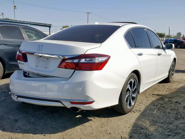 1HGCR2F81HA144207 - 2017 HONDA ACCORD EXL WHITE photo 4