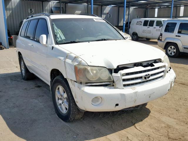 JTEGF21A120068046 - 2002 TOYOTA HIGHLANDER WHITE photo 1