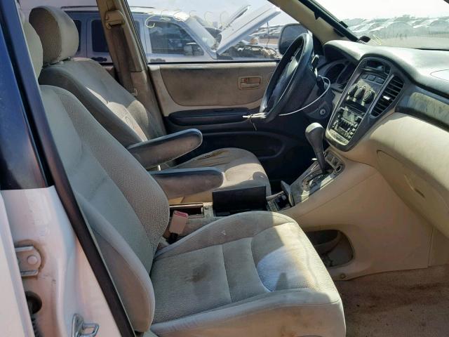 JTEGF21A120068046 - 2002 TOYOTA HIGHLANDER WHITE photo 5